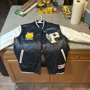 Pelayo Tango Black and White Varsity Jacket